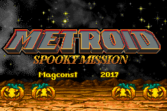 Metroid Spooky Mission (Hack) — Title screen